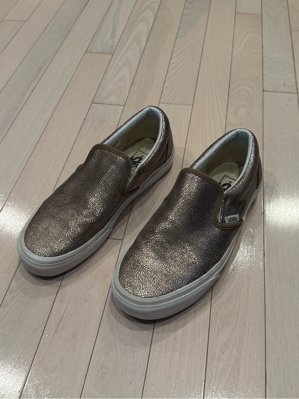 Vintage Vans Metallic Slip-On Sneakers